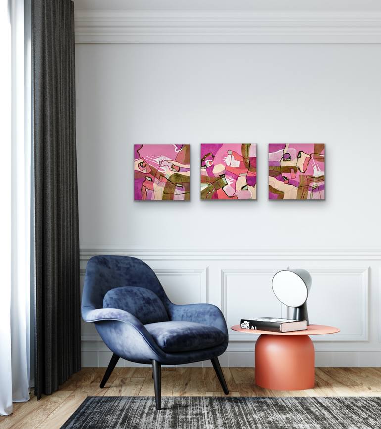 Original Abstract Expressionism Abstract Painting by Maria Martin