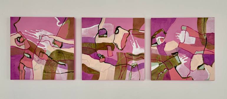 Original Abstract Expressionism Abstract Painting by Maria Martin