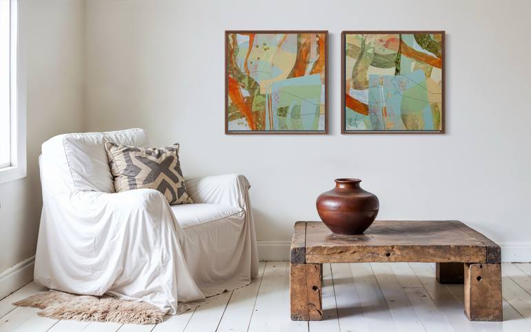Original Abstract Expressionism Abstract Painting by Maria Martin