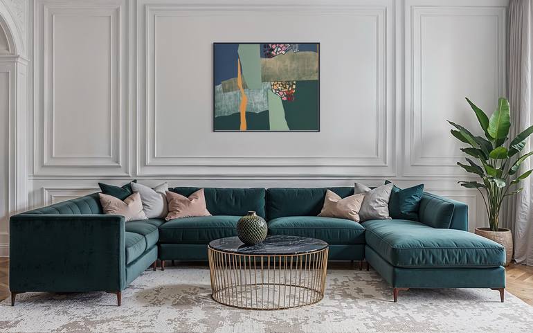 Original Abstract Expressionism Abstract Mixed Media by Maria Martin