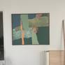 Dissolution in Space III, hanging on my studio