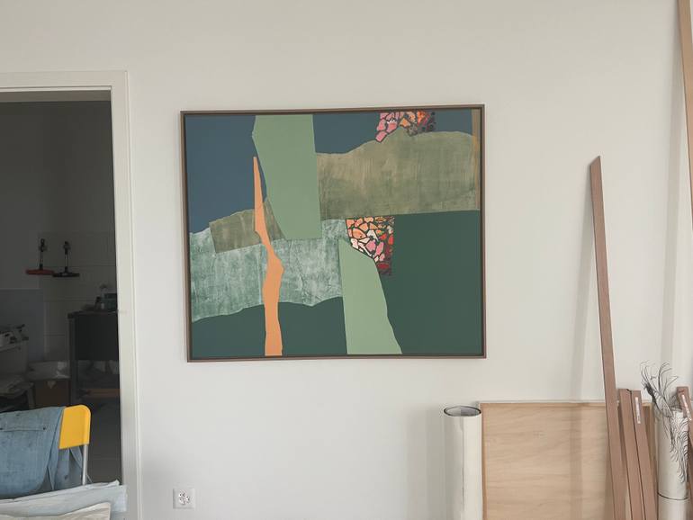 Original Abstract Expressionism Abstract Mixed Media by Maria Martin
