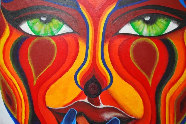 Original Figurative Women Painting by Luc Oba