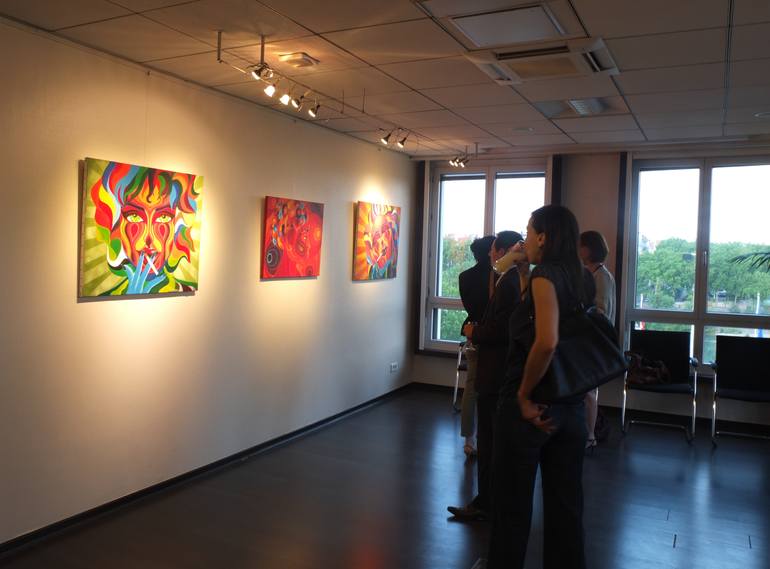 Original Figurative Women Painting by Luc Oba