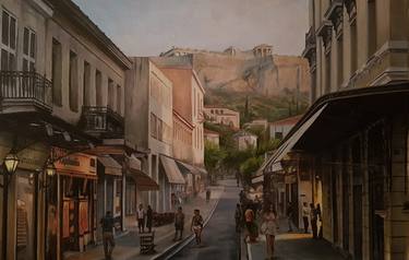 Print of Realism Cities Paintings by Alexandros Tsourakis