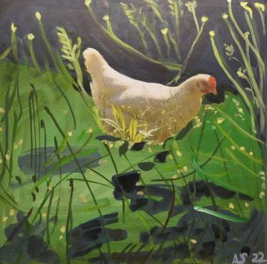 French Hen, Giverny thumb