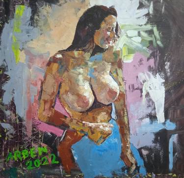 Print of Nude Paintings by Arben Brahimaj