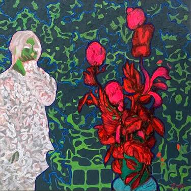 Print of Figurative Floral Paintings by Tatiana An