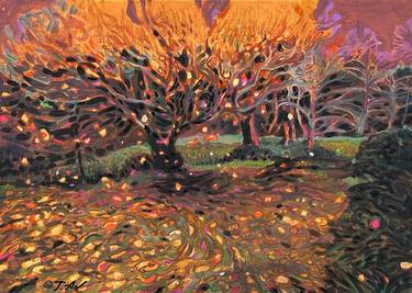 Original Contemporary Nature Painting by Tatiana An