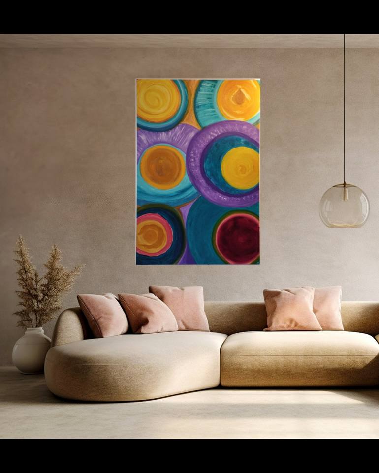 Original Contemporary Abstract Painting by Magda Hoibian