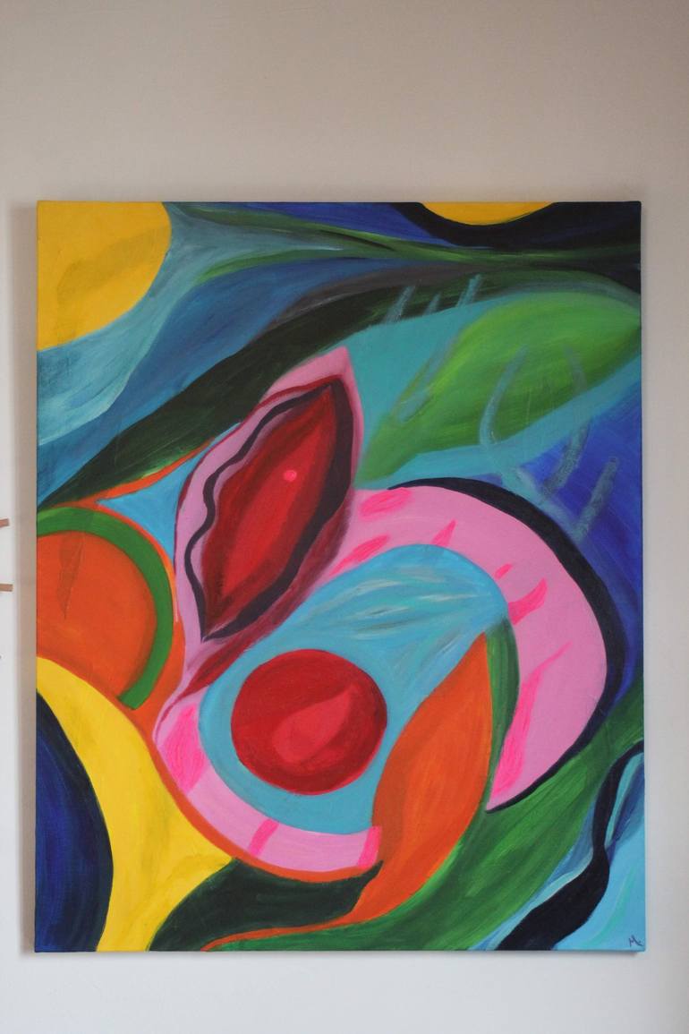 Original Abstract Painting by Magda Hoibian