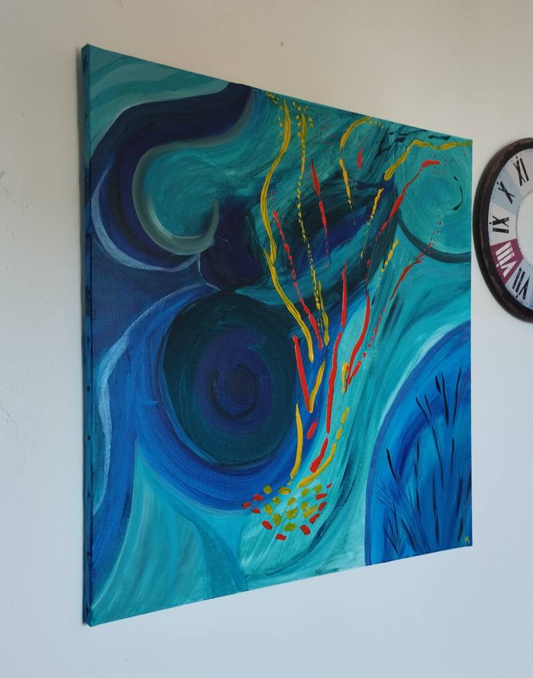 Original Abstract Expressionism Other Painting by Magda Hoibian