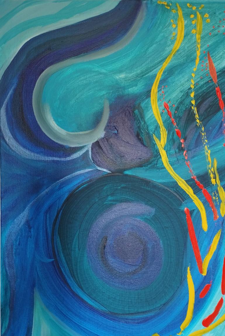 Original Abstract Expressionism Other Painting by Magda Hoibian