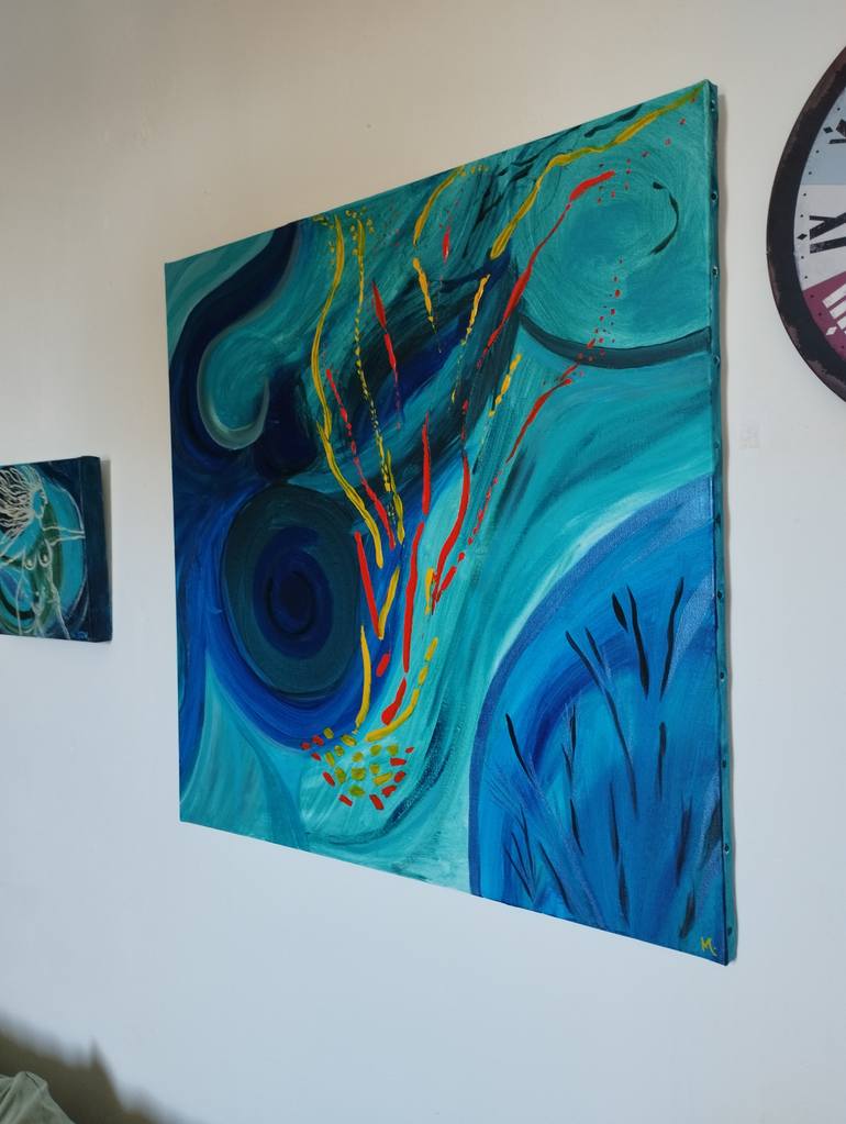 Original Abstract Expressionism Other Painting by Magda Hoibian