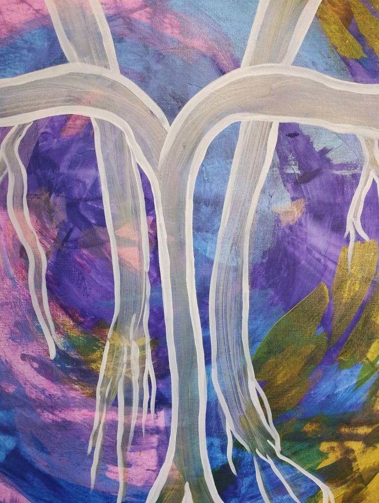 Original Abstract Expressionism Nature Painting by Magda Hoibian