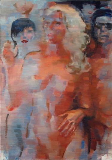 Original Expressionism Erotic Paintings by Michail Schnittmann