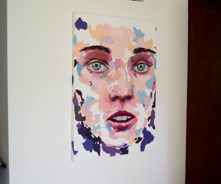 Original Abstract Expressionism People Painting by Santiago Castro