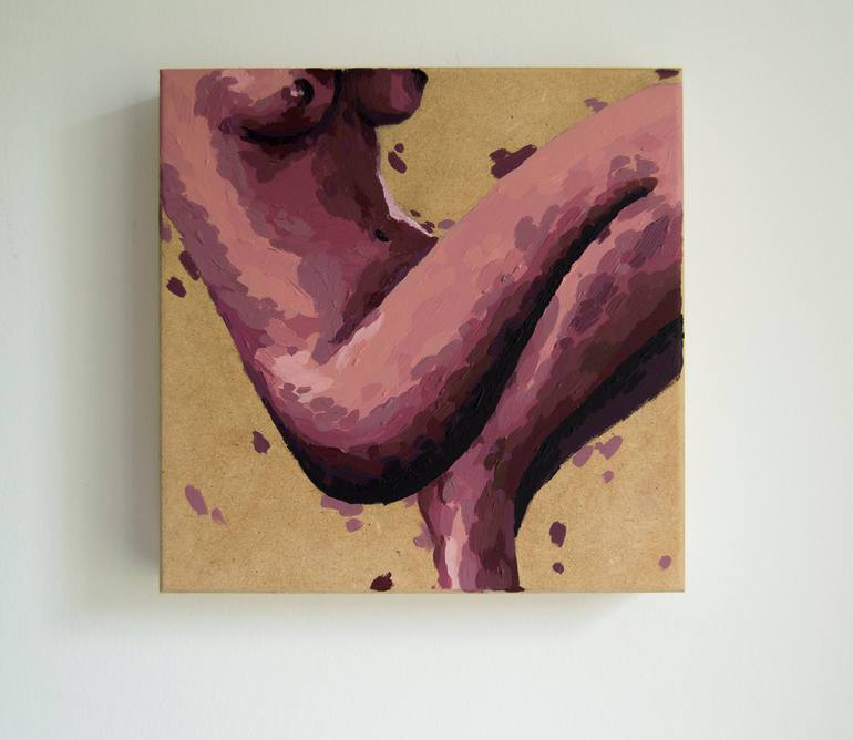 Original Expressionism Nude Painting by Santiago Castro