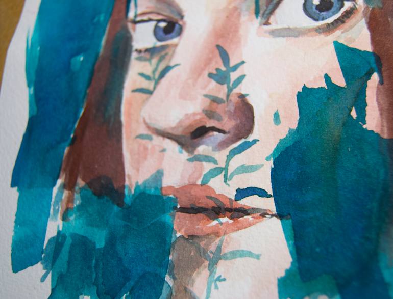 Original Abstract Expressionism People Painting by Santiago Castro