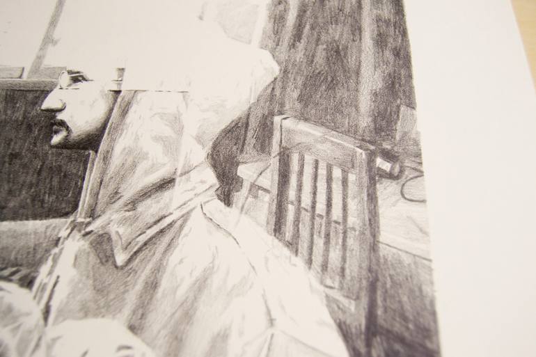 Original Abstract Expressionism People Drawing by Santiago Castro