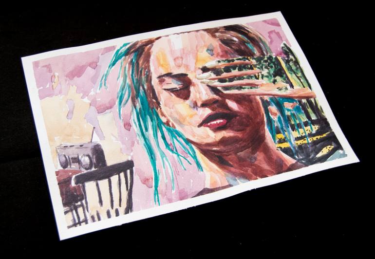 Original Figurative Women Painting by Santiago Castro