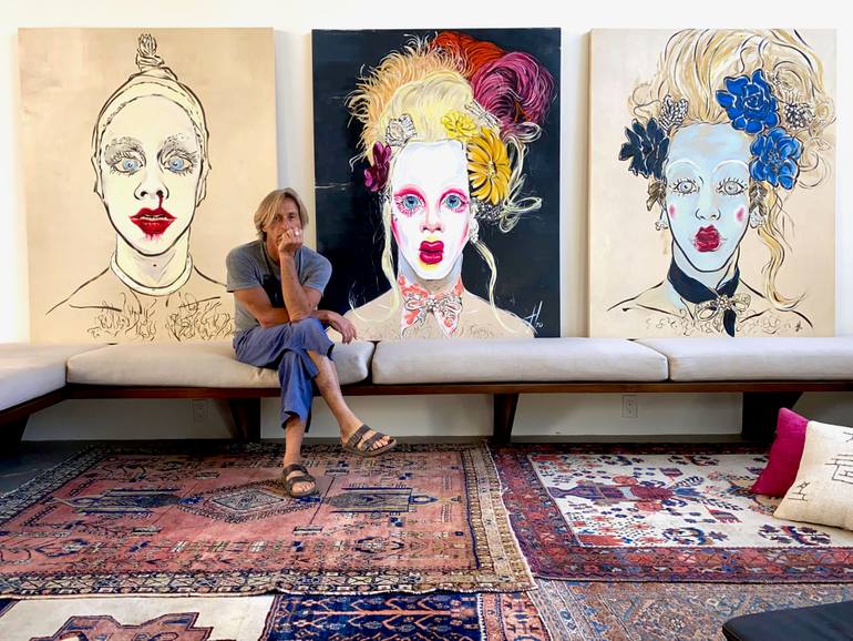 Original Expressionism People Painting by Jared Hendler