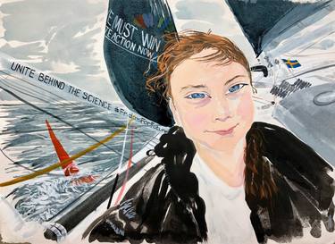 Original Documentary Sailboat Paintings by Jared Hendler