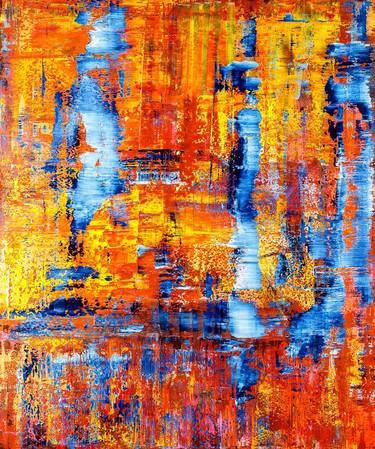 Original Abstract Expressionism Abstract Painting by Artist Uzony
