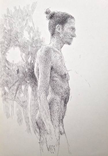 Original Realism Nude Drawings by Oleksandr Shcherbyna