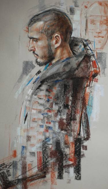 Original Figurative Portrait Drawings by Oleksandr Shcherbyna