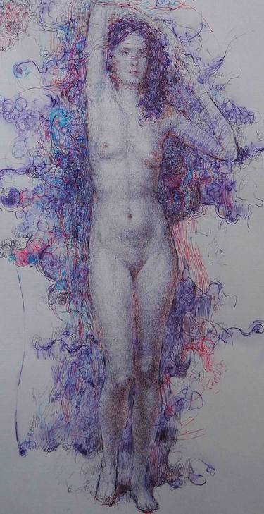 Original Modern Nude Drawings by Oleksandr Shcherbyna