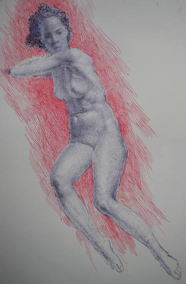 Print of Realism Nude Drawings by Oleksandr Shcherbyna