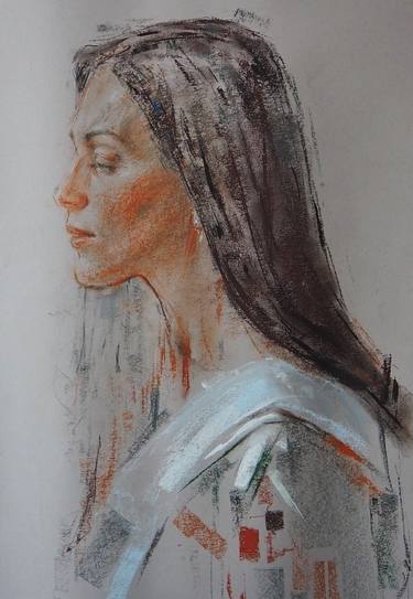 Original Fine Art Portrait Drawings by Oleksandr Shcherbyna