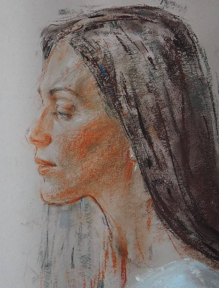 Original Figurative People Drawing by Oleksandr Shcherbyna