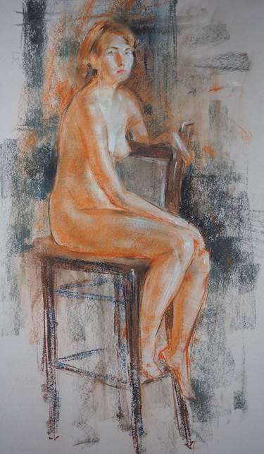 Original Figurative Nude Drawings by Oleksandr Shcherbyna