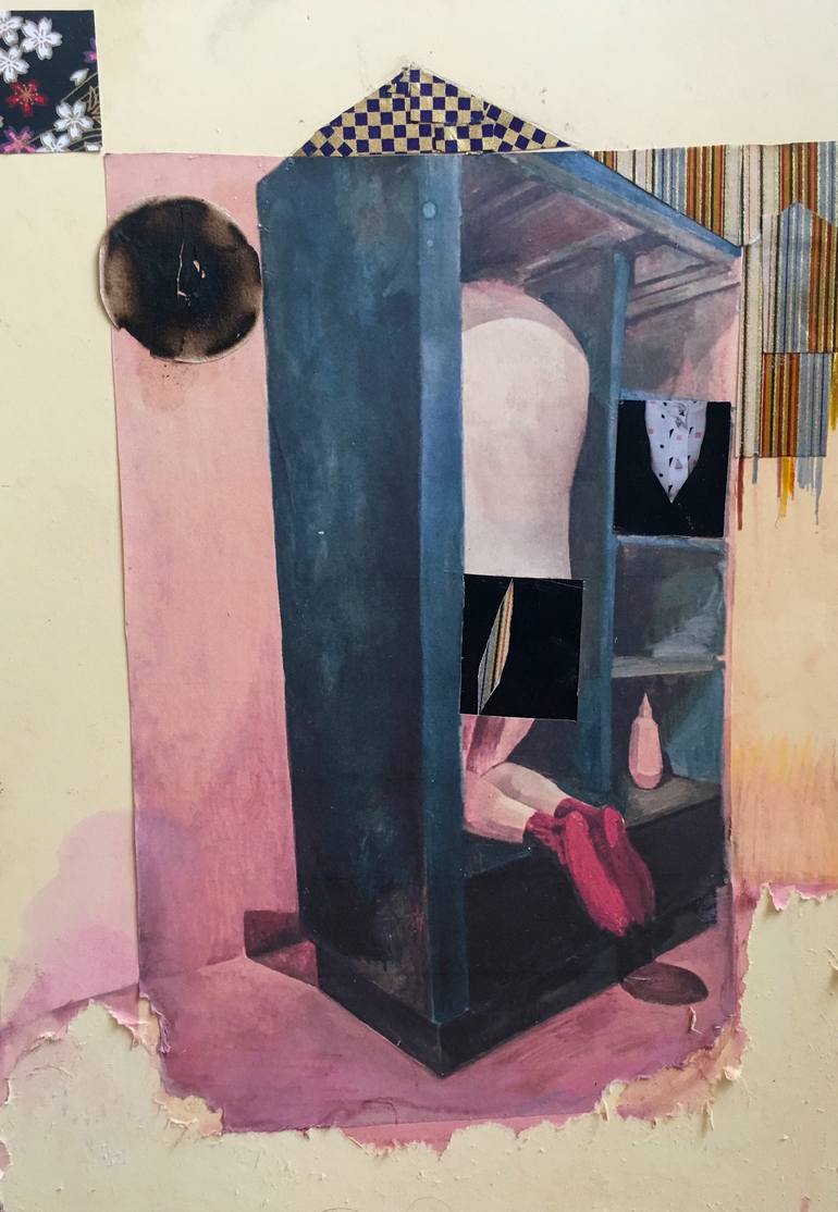 Original Expressionism Body Collage by Florencia Guerberof