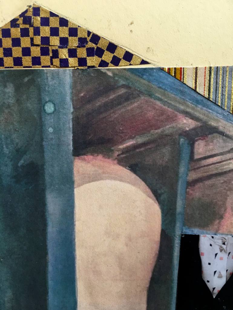 Original Expressionism Body Collage by Florencia Guerberof