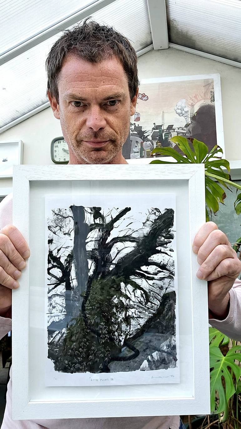 Original Expressionism Tree Printmaking by Stewart Taylor