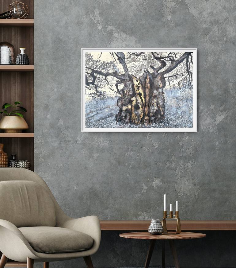 Original Contemporary Tree Mixed Media by Stewart Taylor