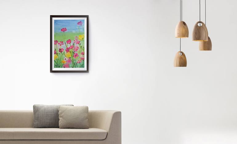 Original Impressionism Floral Painting by Neha Soni