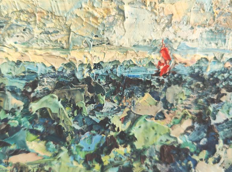 Original Abstract Seascape Painting by Elena Reient