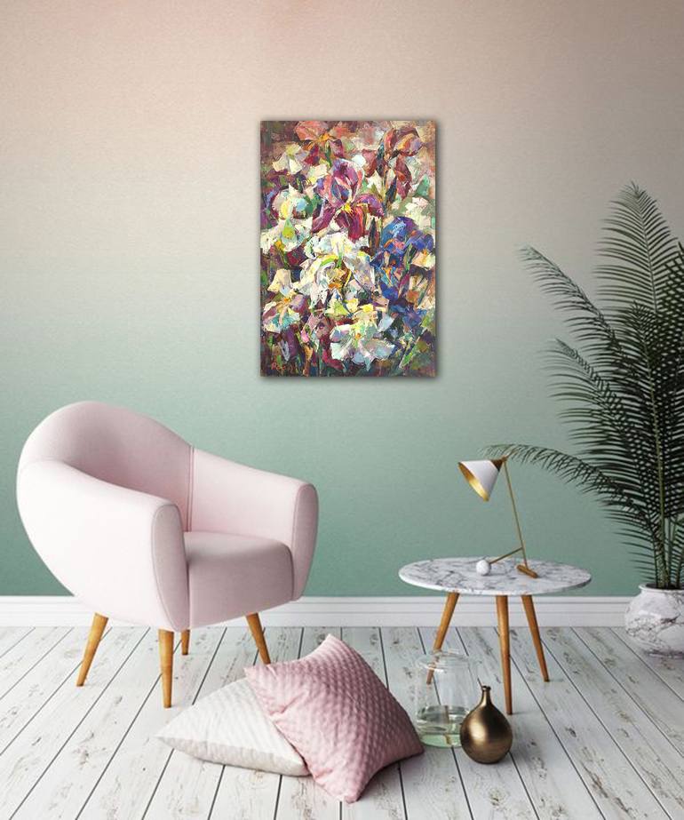 Original Cubism Abstract Painting by Elena Reient