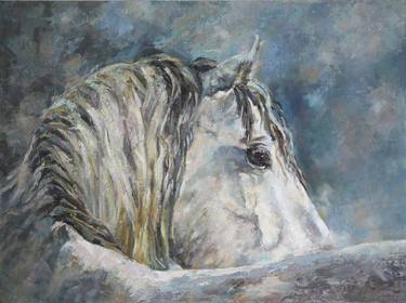 Original Impressionism Horse Paintings by Elena Reient