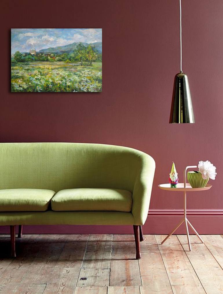 Original Impressionism Landscape Painting by Elena Reient