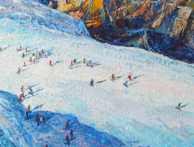 Original Expressionism Landscape Painting by Elena Reient