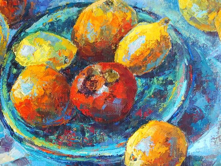 Original Expressionism Food Painting by Elena Reient