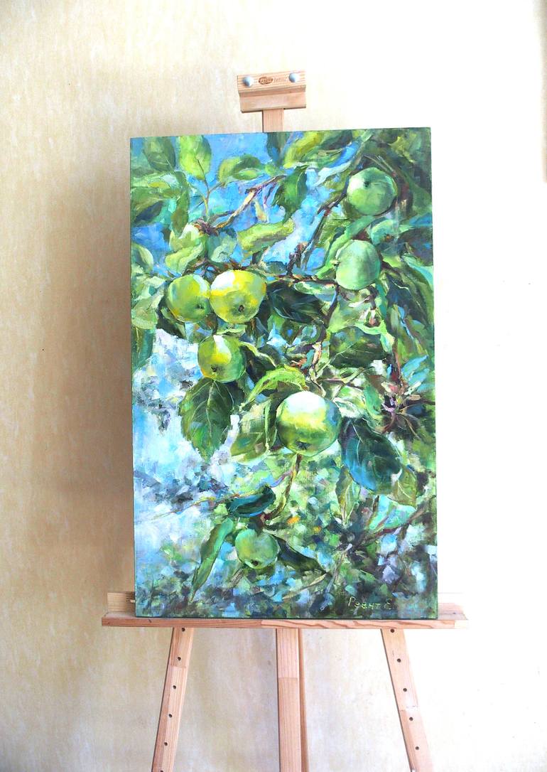 Original Impressionism Food Painting by Elena Reient