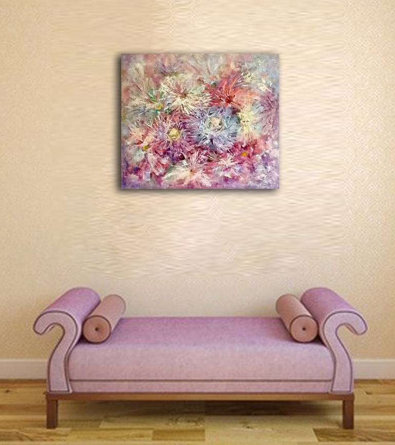 Original Abstract Botanic Painting by Elena Reient