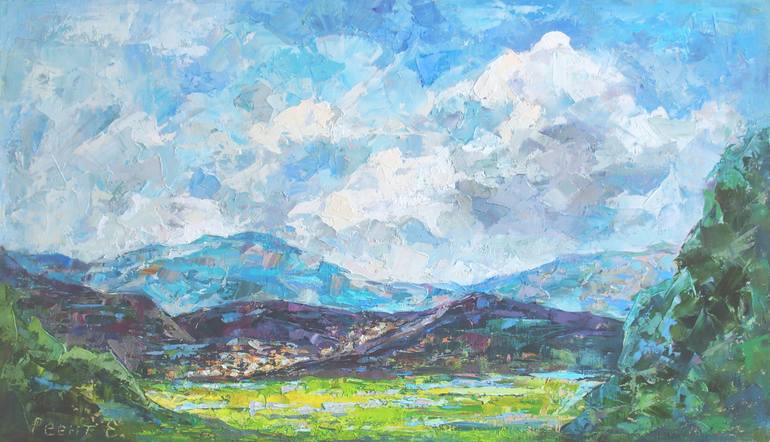 Print of Fine Art Landscape Paintings by Elena Reient