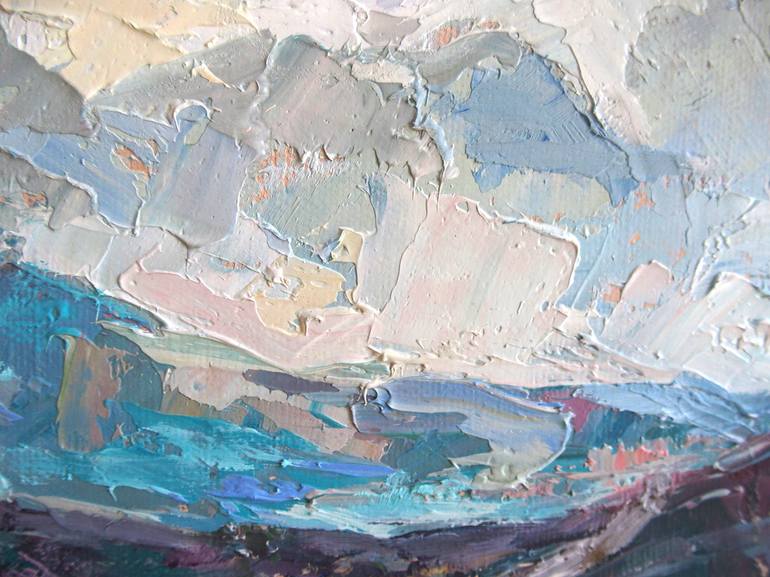 Original Expressionism Landscape Painting by Elena Reient